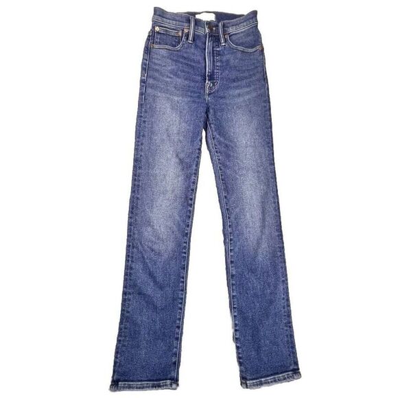 Madewell The Perfect Vintage Jean in Med Wash, 24 High Waist Straight Fit - Picture 1 of 12
